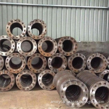 Steel end plate flange for cement Piles